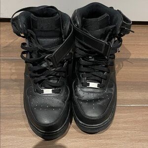 Nike Air Force One Men’s Black High-Top Sneakers